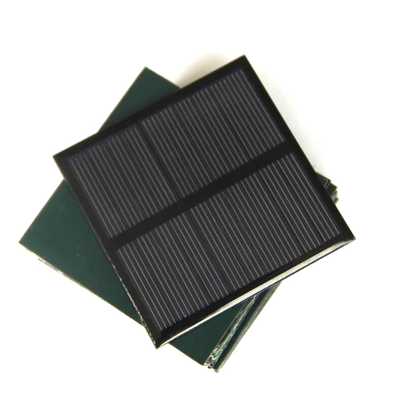 

BUHESHUI 0.7W 5V Solar Panel Polycrystalline Solar Cell Module Small Power 3.7V Battery Charger Light DIY Toy Study 70*70MM 5pcs