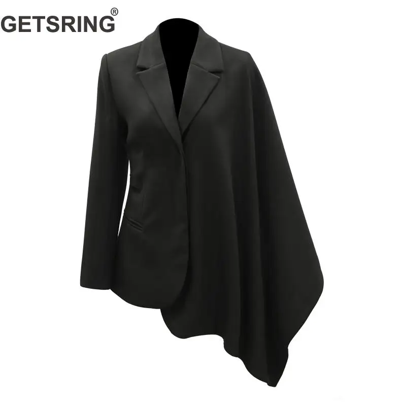 GETSRING Women Blazer Jacket Vintage Long Sleeve Ladies