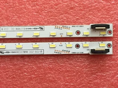 2 шт./компл. 58 "V58001-LS1-TREM2 V58001-LS1-TLEM2 para точный светодиодный Тира де 64Led 725 мм