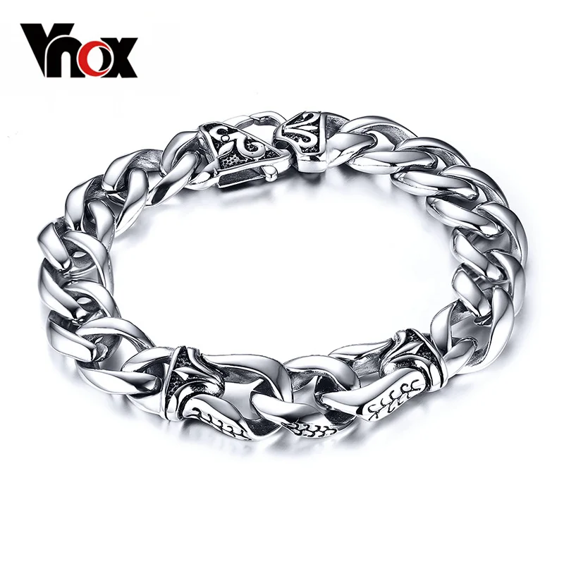 Prix pour Vnox Mens Bracelet Poignet Chunky Chaîne Gourmette Bracelets Pulseiras masculinas 316L Bijoux En Acier Inoxydable Cadeau Prix pour Vnox Mens Bracelet Poignet Chunky Chaîne Gourmette Bracelets Pulseiras masculinas 316L Bijoux En Acier Inoxydable Cadeau
