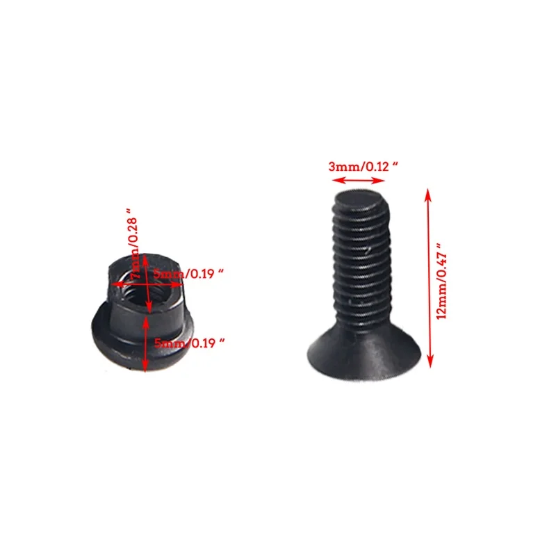 Keymod Rail Screws and Nuts 10 Set Replacement for Tactical Hunting Airsoft Accessory RL37-0084 (4)