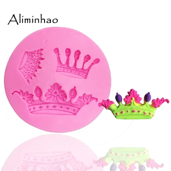 

B0111 3 hole crown Silicone Mold Sugarcraft dessert Candy Clay Chocolate Molds Fondant Cake Decorating Tools