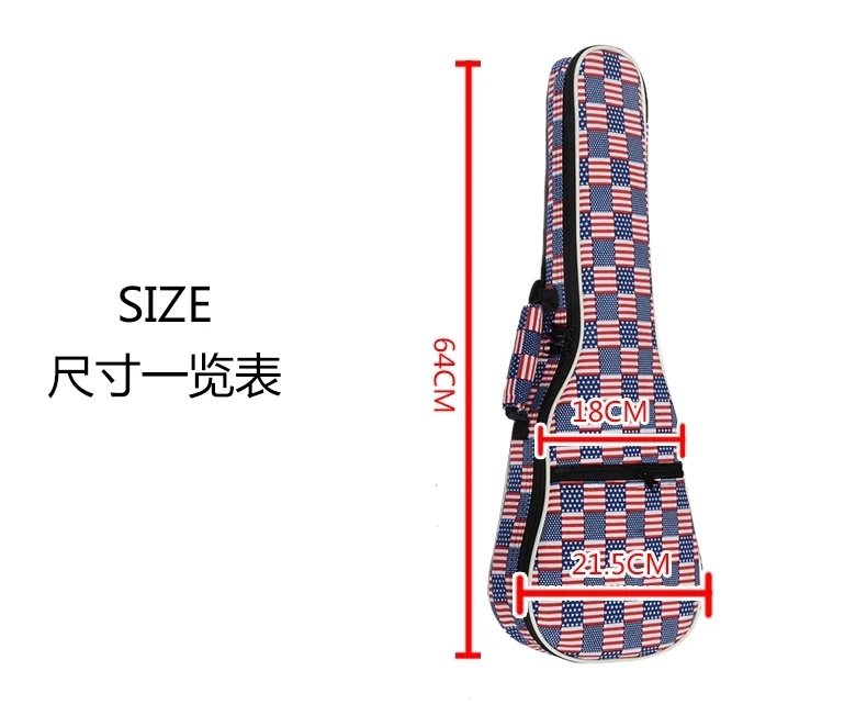 23 24 inches Personalized Guitar Ukulele Backpack Bags Small Case Acoustic Concert Lanikai Luna Mahalo Ukues Soft Cover