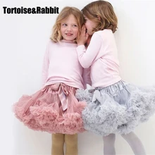 New Baby Girls Tutu Skirt Ballerina Pettiskirt Layer Fluffy Children Ballet Skirts For Party Dance Princess Girl Tulle Miniskirt
