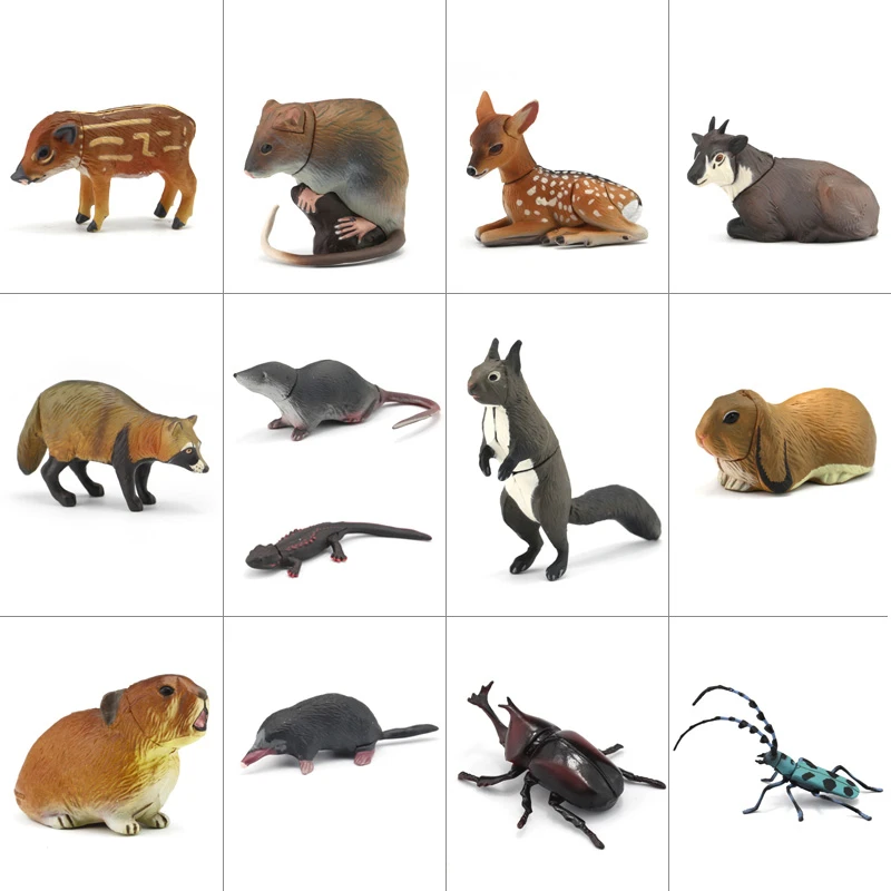 Japon original véritable animaux en vrac vison Hamsters lièvre martre gazelle musaraigne éteinte figurines de collection pour enfants jouet Japon original véritable animaux en vrac vison Hamsters lièvre martre gazelle musaraigne éteinte figurines de collection pour enfants jouet