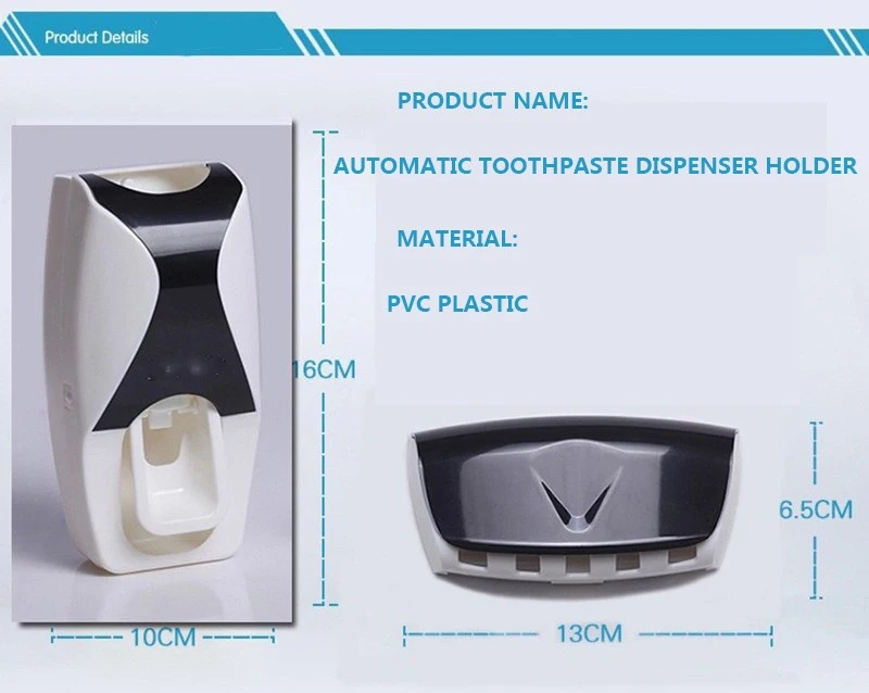 1 Набор, держатель для зубной щетки, автоматический диспенсер для зубной пасты, настенная подставка, соковыжималка для зубной пасты, набор аксессуаров для ванной комнаты