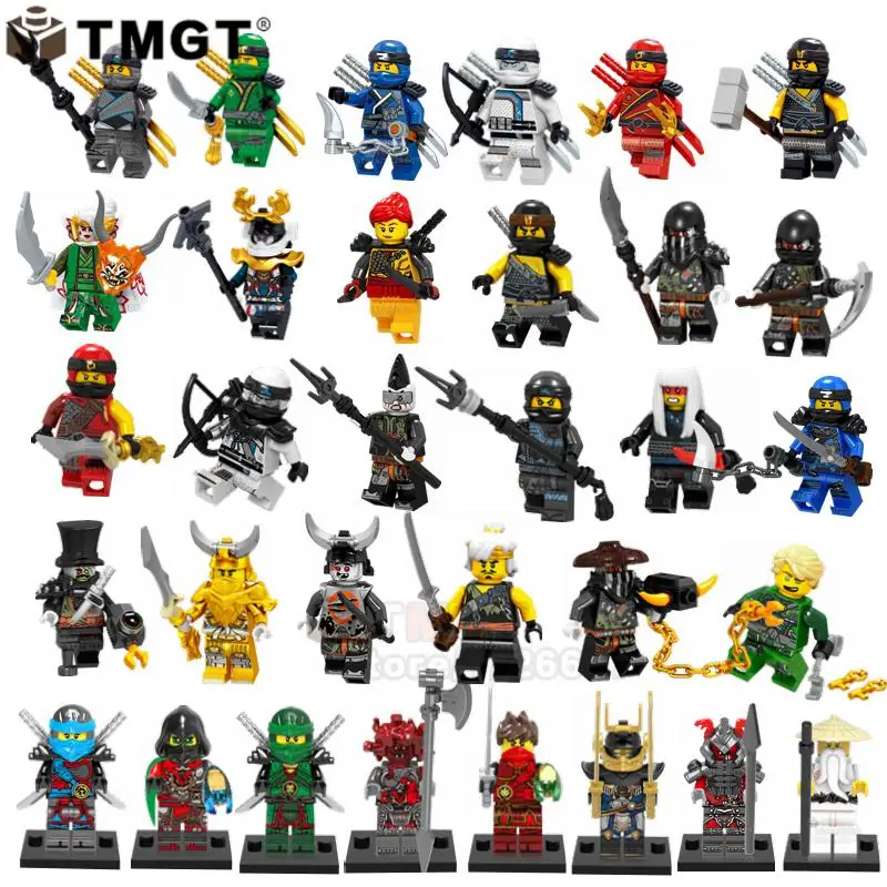 

Single Sale es NYA LLOYD JAY WU ZANE SKULLBREAKER MUZZLE COLE BARON Building Blocks Toys Gift for Children