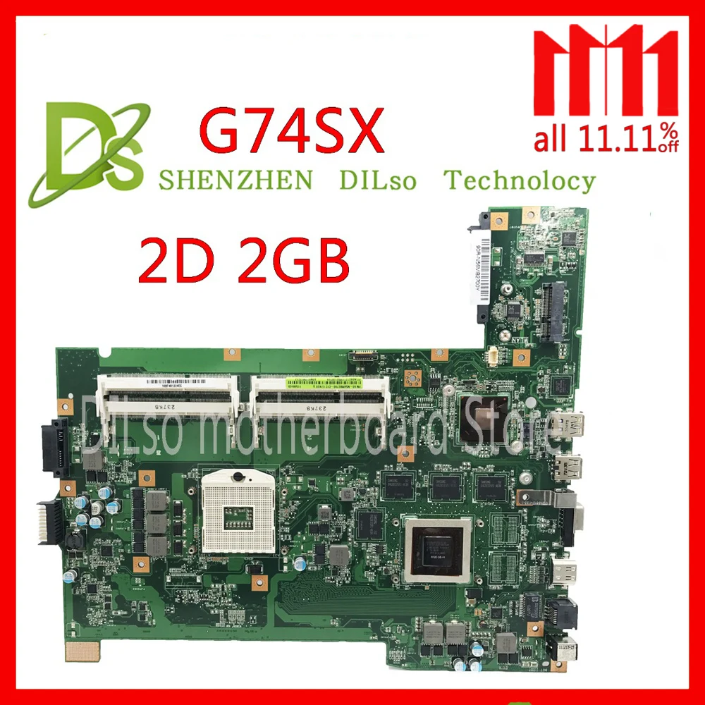 KEFU G74SX motherboard for ASUS G74SX GTX560M 2GB support 2D connector 4 Memory slot laptop motherboard цена KEFU G74SX motherboard for ASUS G74SX GTX560M 2GB support 2D connector 4 Memory slot laptop motherboard цены онлайн