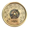 4.5 Inches Wall Hanging Gold Mechanical Perspective Hollow Movement Atmospheric Mosaic Barometer Crafts ► Photo 1/5