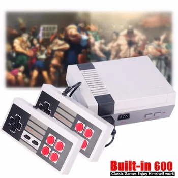 

Fraflor Retro TV Handheld Game Console Video Game Console Mini Games Player Built-in 600 Games PAL & NTSC Dual Gamepad