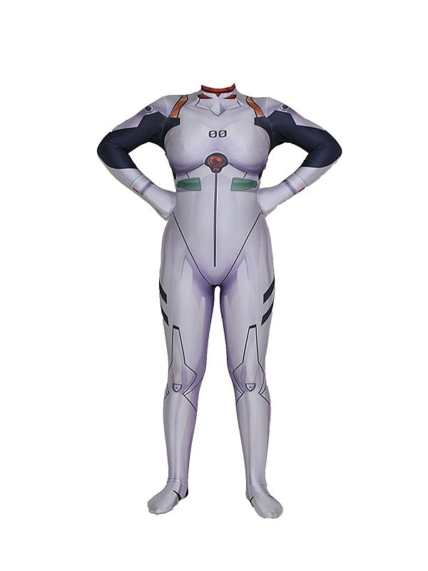 EVA Evangelion Ayanami Rei костюм лайкра супергероя боди комбинезон Хэллоуин Zentai Suis