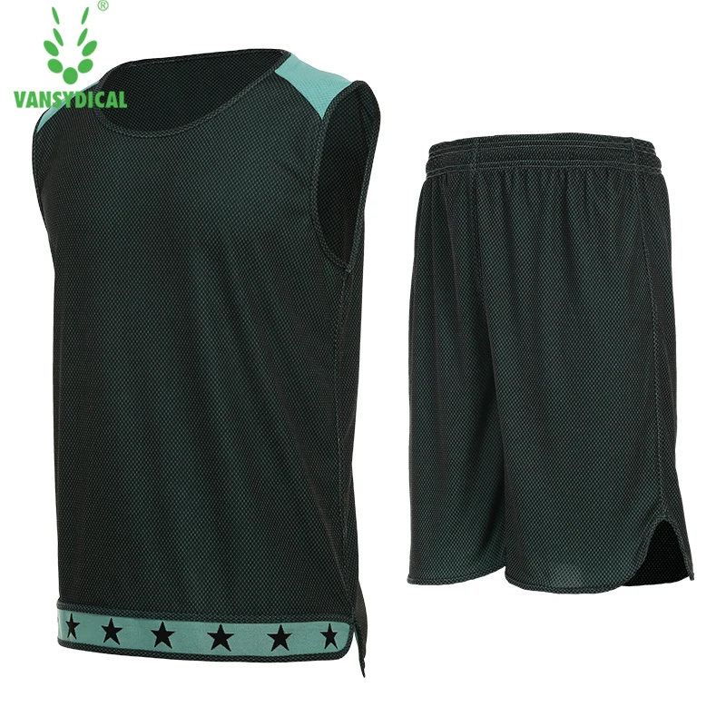 

Vansydical Men Basketball Jerseys Uniforms Sports Sportswear Training Sets Shirt Vest Sleeveless Suits Shorts Double-Sided