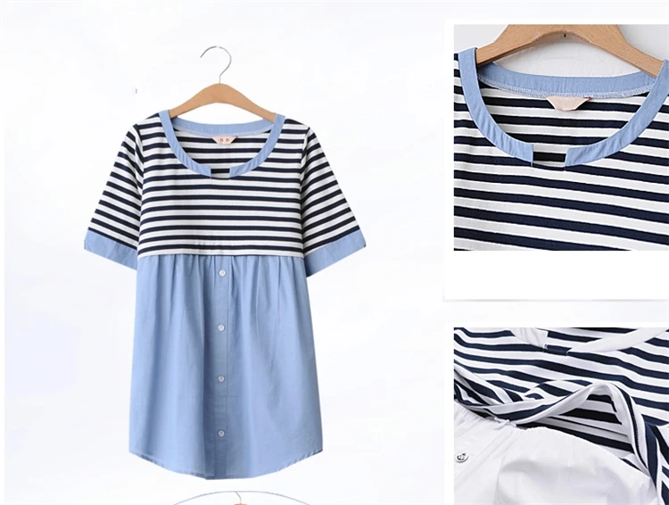 Maternity Nursing top Fashion Maternity Clothes Breast feeding Tops&T-shirt for Pregnant Women Casual pregnancy T-shirt Clothes (1)