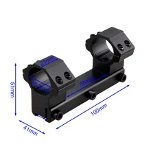 Тактический более высокое крепление 25,4 мм прицел 11 мм Держатель Для Сковороды двойное кольцо длиной 100 мм рельс Цельный Двойной прицел кольца