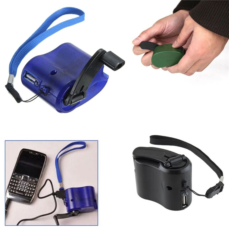 Dynamo Hand Crank USB Charger For Camping Hiking Outdoor Sports DC 6V