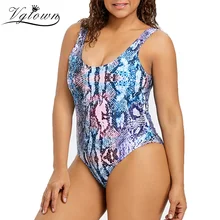 VGTOWN женский купальник большого размера бразильский стиль купальный костюм женский пляжный купальник монокини плюс размер XL-5XL