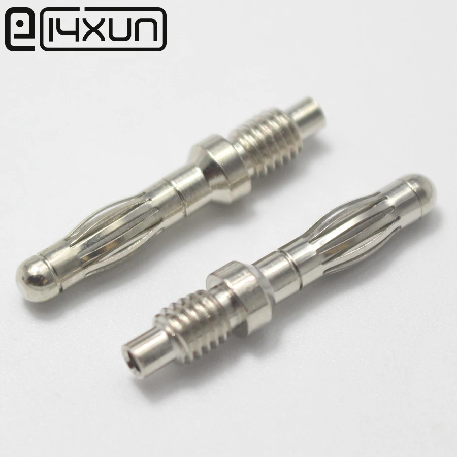 10pcs 4mm Uninsulated Banana Plug With 4mm / 5mm Thread Bolt Fitted For