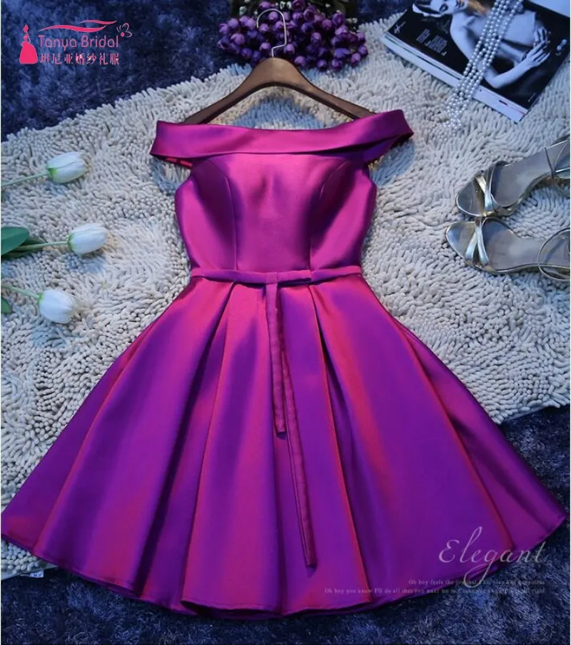 Платье для выпускного вечера A Line Sweety Выпускные платья 2017 Reap фото фуксия vestido formatura