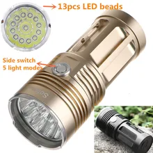 Powerful LED Flashlight Cree XML T6 High Power Flashlight 18650 Searchlight Torcia torch light lanterna hunt camping Bike light