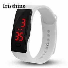 Irisshine i0568 brand luxury unsex watch clock Mens Womens Rubber LED Watch Date Sports Bracelet Digital Wrist Watch couple gift