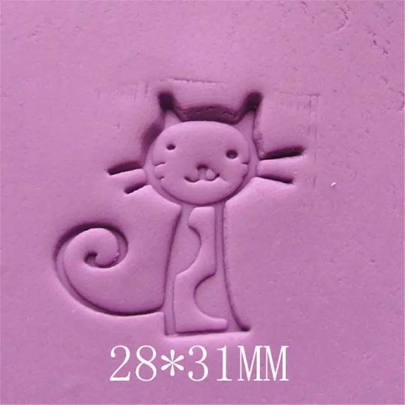 

Free Shipping 28*31mm Cute Cat Handmade Resin Soap Stamp Homemade Tools DIY Sugarcarft Candy Candle Stamp Soap Making Kits