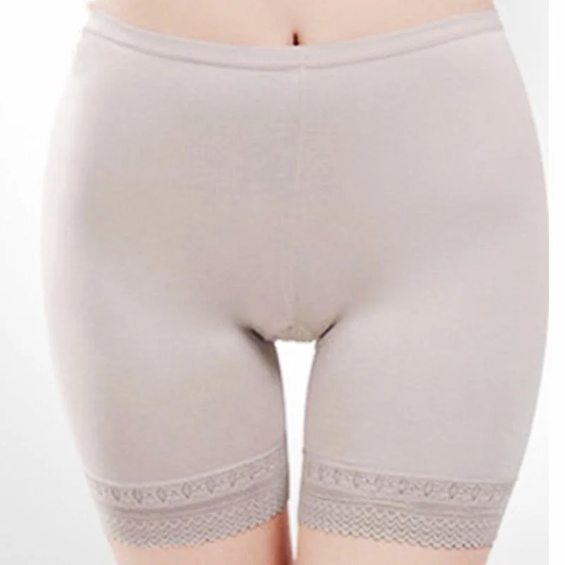 

New Women Underwear Safety Pants Shorts Modal Lace Panties Comfy Briefs Summer Shorts Fit For Dress Free Shipping