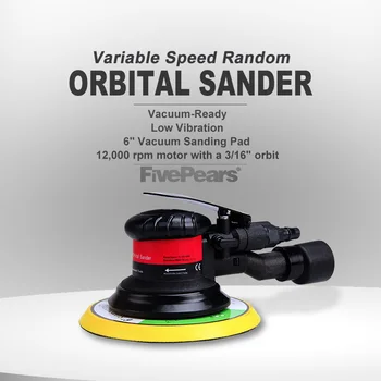 

Pneumatic Tools Orbital Sander Variable Speed Machine 5Inch 125MM Pad 1/4Inch Air Inlet Can Handle A Large Workload FIVEPEARS