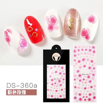 Япония Watermark ногтей Наклейка DS358-366 Рождество Star улыбающееся лицо Cat Новые Стикеры