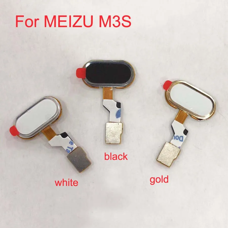 

For Meizu M3S Home Button FingerPrint Touch ID Sensor Flex Cable Ribbon Replacement Parts Button Key Black/White/Golden