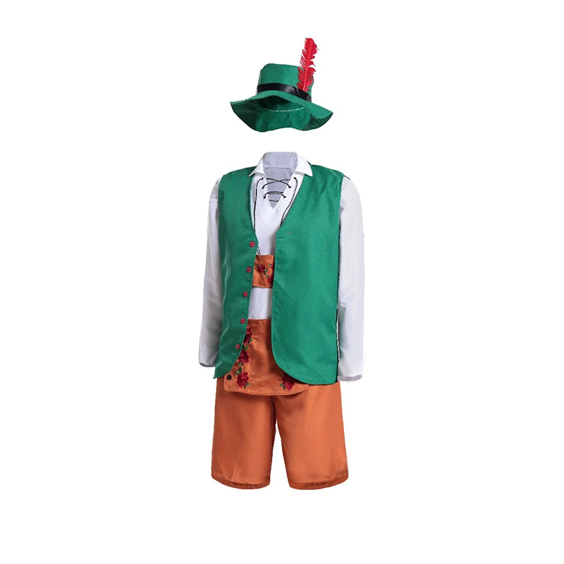 Men Oktoberfest Deguisement Disfraces Germany Beer Carnaval Dirndl Fancy Dress Short Sleeve Women Apron Maid Beer Girl Costume (2)