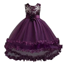 CAILENI/праздничные платья для маленьких девочек; платья с блестками и цветами для дня рождения; детское свадебное платье русалки для девочек от 2 до 11 лет