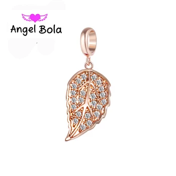 

10Pcs/lot Plated Leaves Endless Charms for Women DIY Handmade Jewelry Findings Charm Bracelet Pendant EP-138