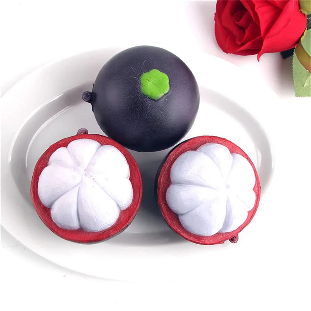 PU Моделирование фруктов медленное отскок открытие Mangosteen поднимающийся булочка