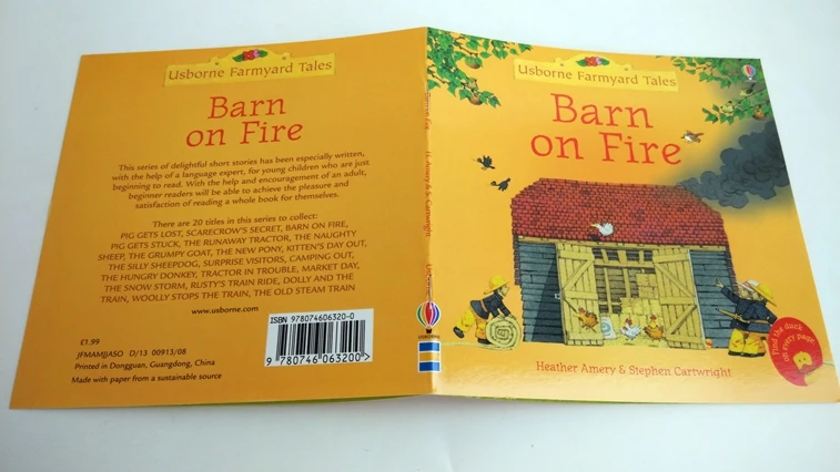 Educativos para Crianças Livros Conjunto Usborne História Imagem Farmyard Contos Bebê Famoso Inglês Livro Brinquedos 15x15 cm 20 - 36 Computers & Electronics