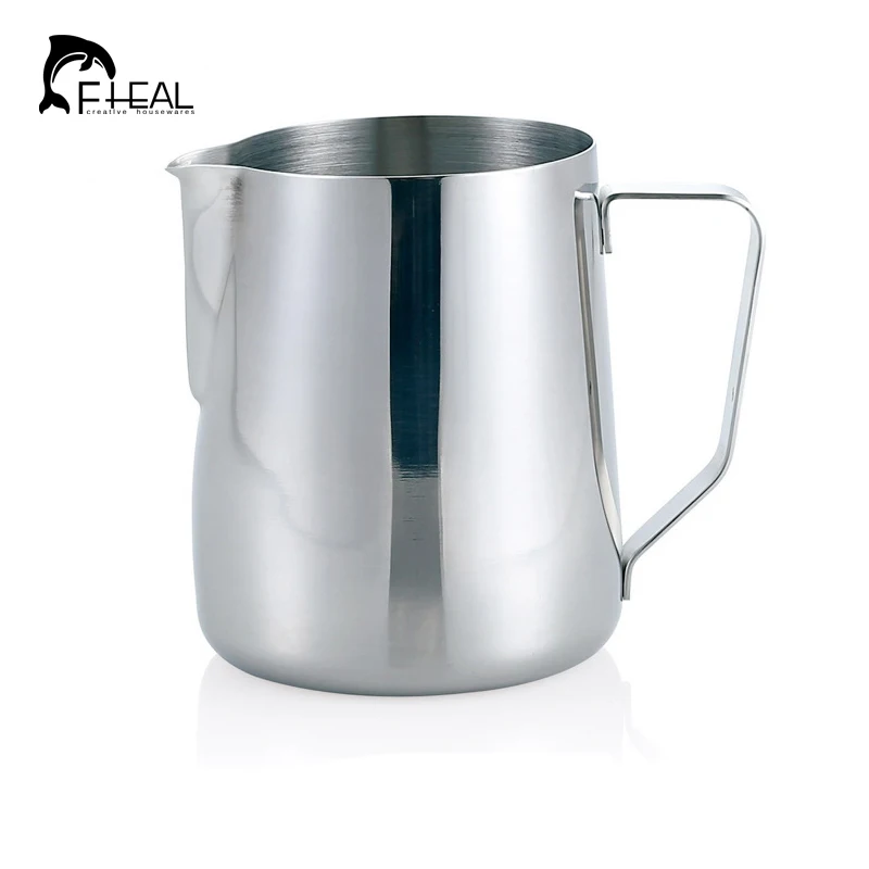 FHEAL 1pc Coffee Pitcher 150/350/600/1000ml Stainless Steel Latte