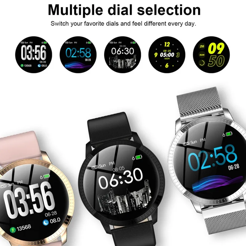 

Color Screen Smart Wristband 1.3 Inch Large Screen Waterproof Health Monitoring Sports Watch SmartWatch Women Band