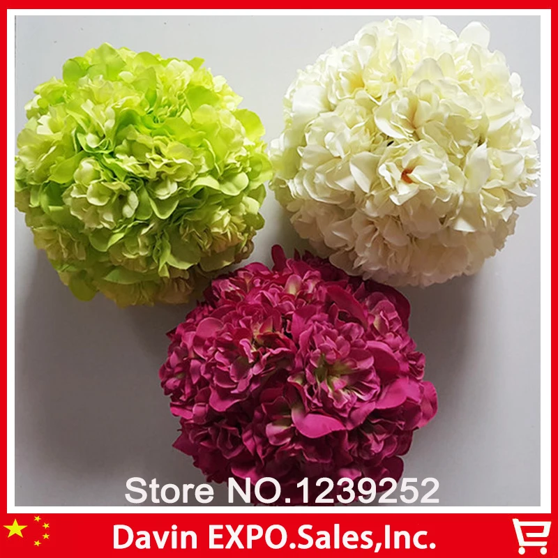 New 20Pcs 15cm Silk Peony Artificial Wedding Decorative Flowers Ball