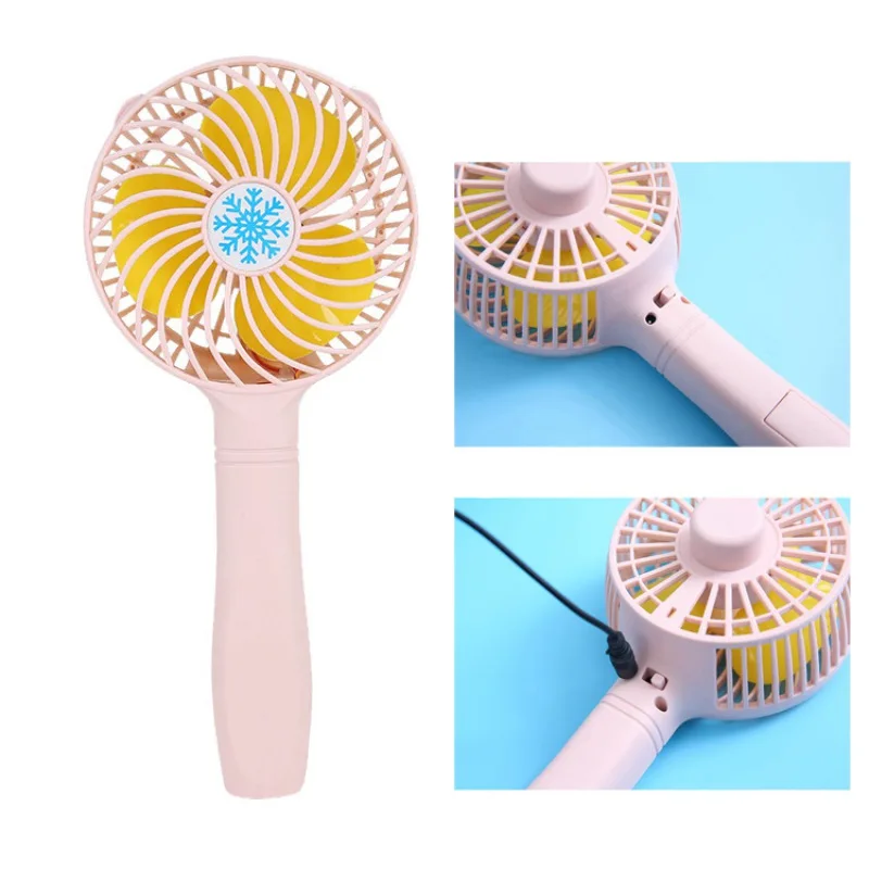 USB Rechargeable Portable Mini Personal Fan Handheld Fan On Off Switch
