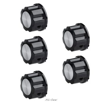 

2018 5PCS 6mm Plastic Black Adjustable Knurled Shaft Potentiometer Volume Control Rotary Knob Potentiometer