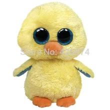 Новинка с большими глазами мягкие животные желтый Goldie цыпленок Блеск Дети Плюшевые игрушки для детей Подарки 15 см