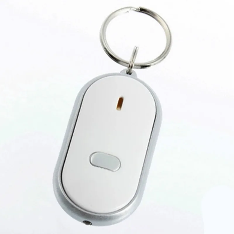 ZUCZUG NEW Anti-Lost LED Key Finder Find Locator Keychain Whistle Beep Sound Control Torch