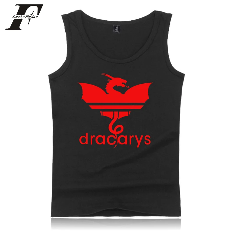 

Dracarys Print Tank Tops Women/Men Summer Sleeveless Tops Kpop New Hot Sale Streetwear Clothes 2019