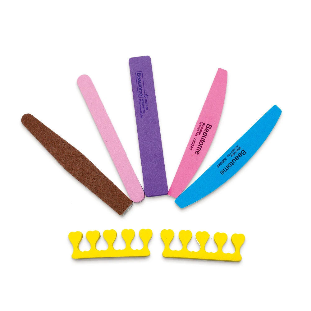 Professional 6pcs/set Nail File Grit Sand Brush Durable Buffer Buffing Nail Art Accessories