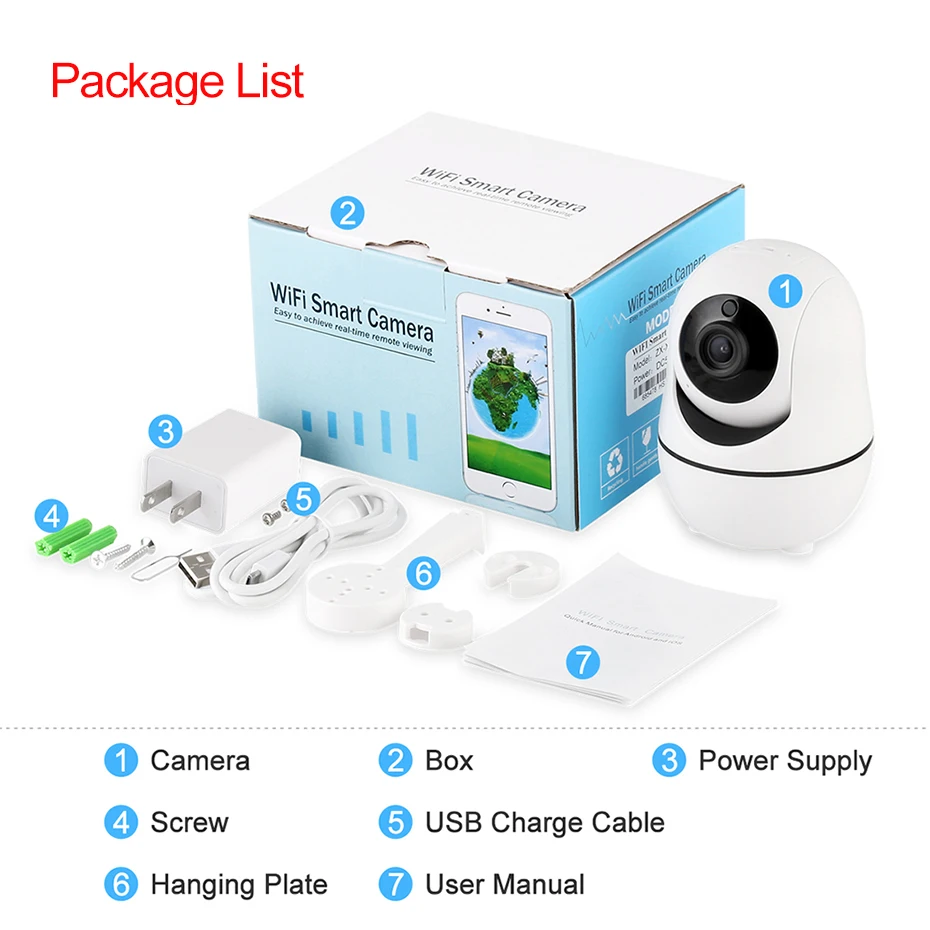 Techege 1080 P 720 беспроводная камера IP умная Домашняя безопасность WiFi ip Pan Tilt