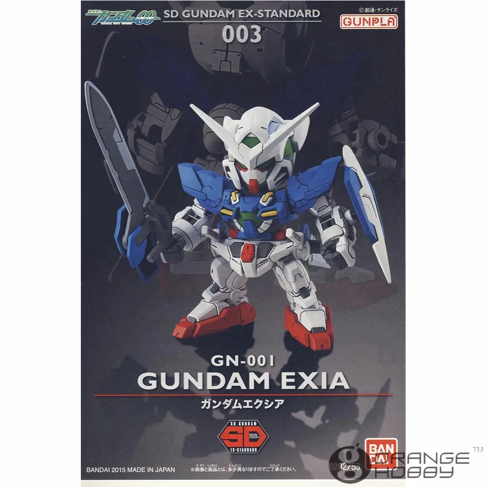 OHS Bandai SD экс-Стандартный 003 Q-Ver Gundam Exia мобильный костюм сборки модель Наборы о