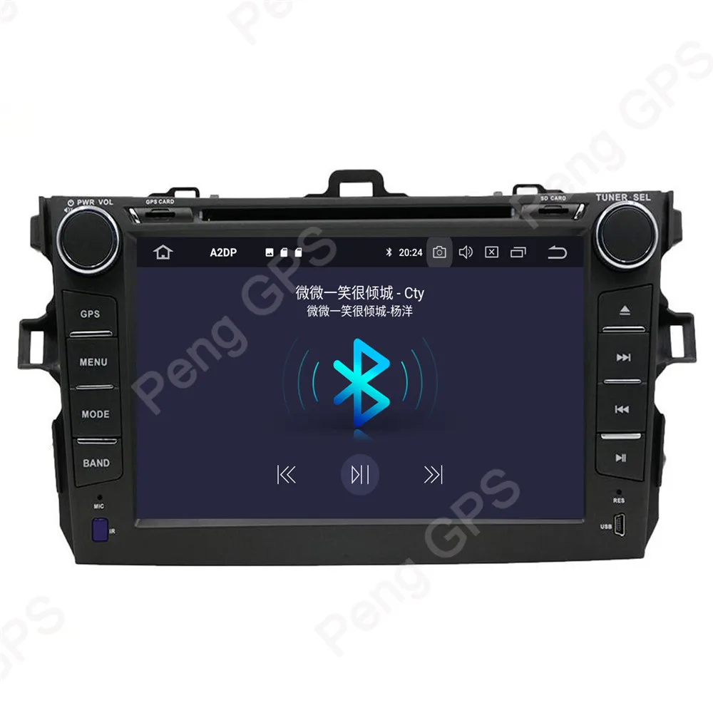 Perfect 4G+32G Octa Core 2 Din Stereo Android 9.0 Car Radio for Toyota corolla 2007-2013 GPS Navigation CD DVD Player Bluetooth Headunit 2