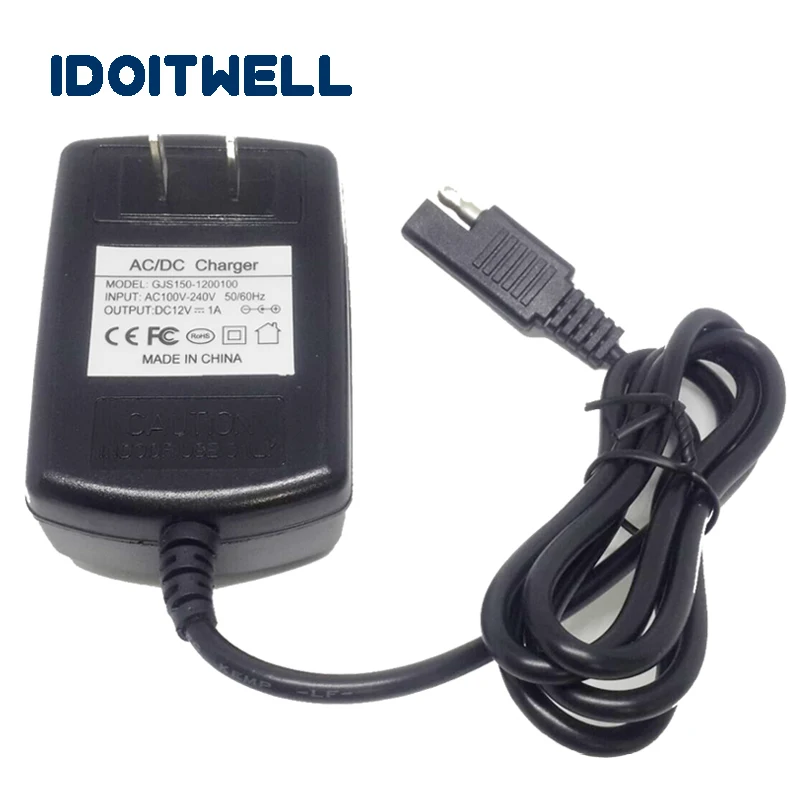 12 V 1A свинцово Кислотное зарядное устройство B для вольт 6AH 7AH 8AH 10AH 12AH SLA AGM гелевая