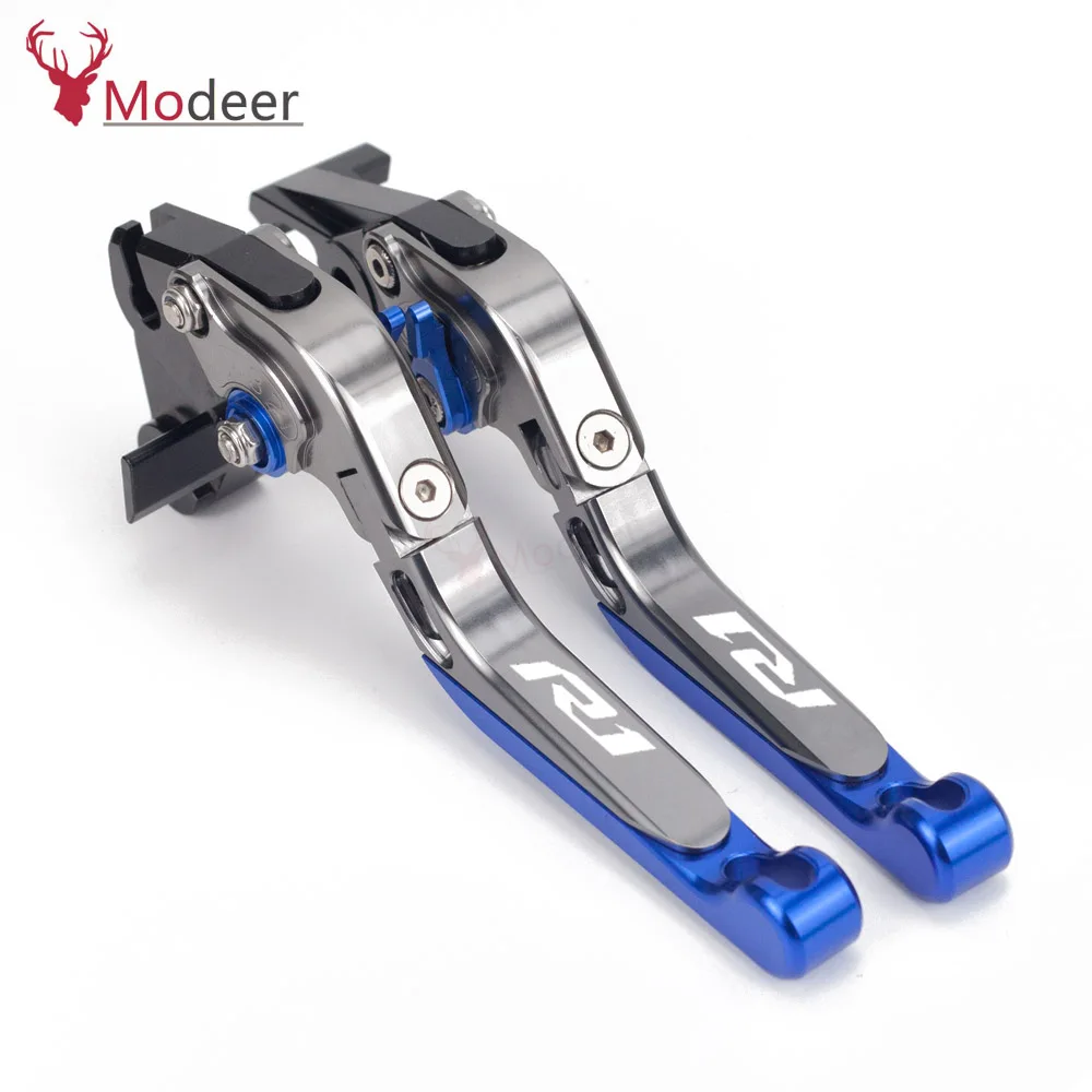 Motorcycle Accessories Adjustable Brakes Clutch Levers Handle Bar For YAMAHA YZFR1 YZFR1S YZF R1 S - Цвет: Titanium C