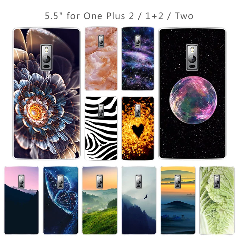 for OnePlus 2 Case Transparent Slim TPU Back Cover Customize One Plus Two Luxury Silicon Scenic Eagle Phone Cases |