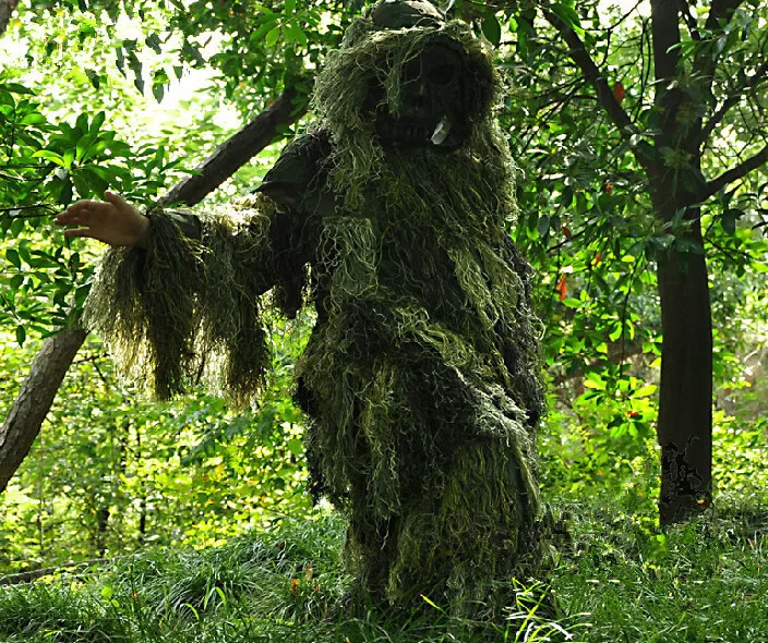 3D Grass Type Camouflage Ghillie Suit YOWIE SNIPER Forest Camo Suit For